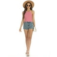 thumbnail image 6 of Women's Halter Neck Tie Tops Knit Tank Tops Sleeveless Vest Shirts, 6 of 6