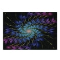 thumbnail image 1 of Trippy Cutting Board, Vivid Color Petals Arranged in Vortex Abstract Swirling Image Mindbending Shape, Decorative Tempered Glass Cutting and Serving Board, Small Size, Multicolor, by Ambesonne, 1 of 1