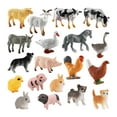 thumbnail image 3 of Juego de 19 modelos de animales de granja CUTICAT Manualidades figuras de animales de simulación estatuilla de animales, 3 of 8