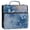 Blue Butterflies Flying, variant on Water-Resistant 3-Ring Binder Organizer with Multiple Pockets Zipper Binder Bag for Office Seashells and Bows