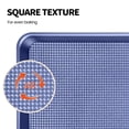 thumbnail image 6 of Baking Sheet Set Of 3  Cookie Sheets For With Square Texture Pattern Thicker Carbon Steel Non-stick Pan Half/quarter/jelly Roll Pans Tray Oven-blue, 6 of 8