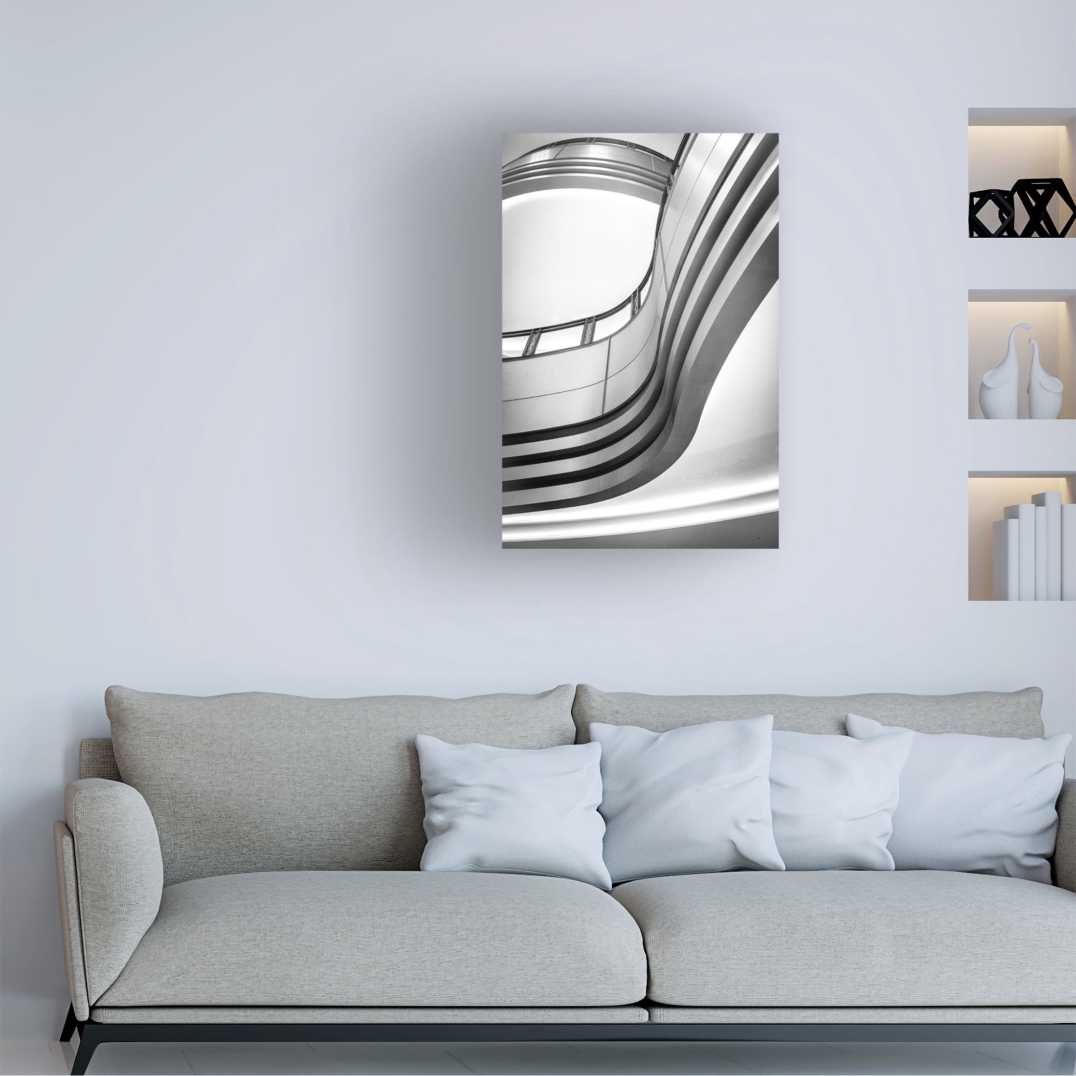 Canvas Wall Art - Nob Noza 'Undulation' Wall Art for Living Room, Bedroom, or Office Décor by Trademark Fine Art - 12 x 19 Inches