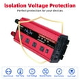 thumbnail image 3 of 3000W / 6000W Modified Sine Wave Power Inverter DC 12V to AC 110V Converter with LCD Display & Remote Control 4AC 4USB, 3 of 15