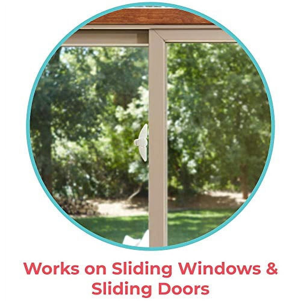 Toddleroo by North States Child Safety Window and Sliding Door Lock, White