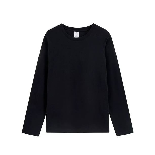 pstuiky Camisas de invierno de manga larga para hombre, Camiseta informal de cuello redondo y manga larga para hombre, con estampado de Halloween, blusa camisetas de hombre xl