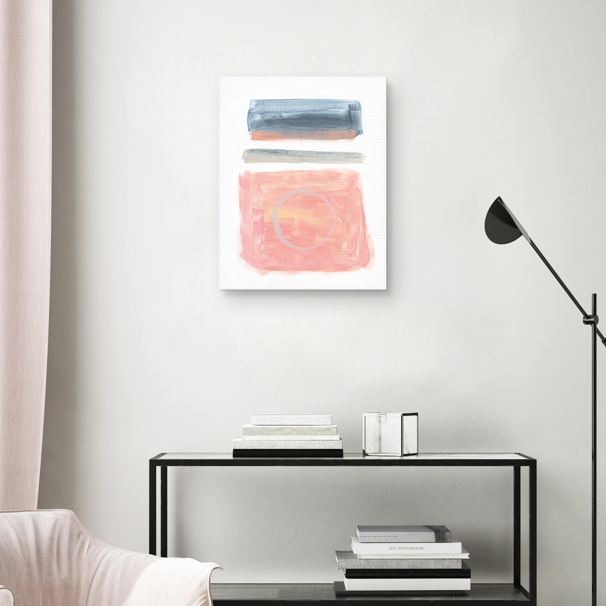 Transparencies Pink I by Décor Design Canvas Art Print, 1.5" x 22"