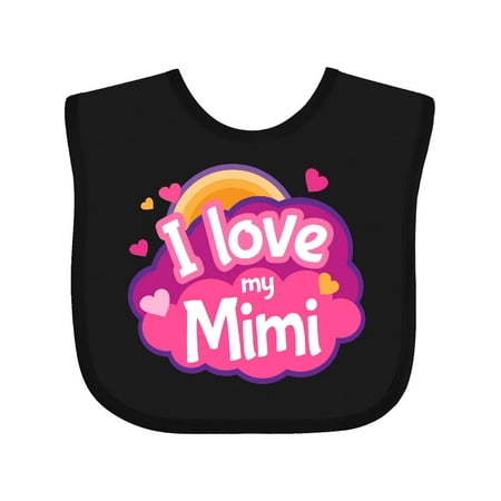 

Inktastic I Love My Mimi Grandma Gift Baby Girl Bib