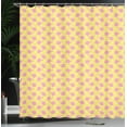 thumbnail image 3 of Ambesonne Garden Shower Curtain, Watering Can Silhouettes Art, 69"Wx75"L, Soft Pink Pastel Yellow, 3 of 4