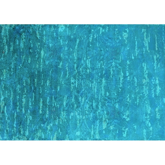 Ahgly Company Indoor Rectangle Oriental Light Blue Industrial Area Rugs, 2' x 5'