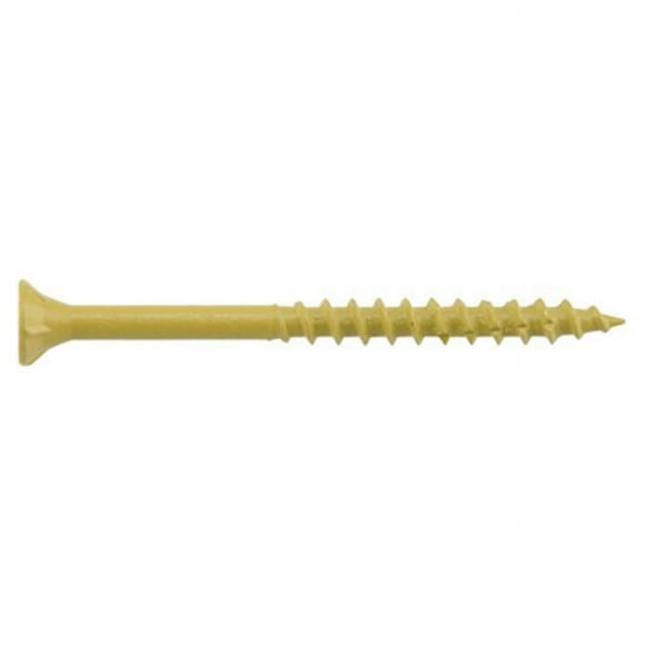 Deck Plus Ceramic Wood & Deck Screws, Tan, #10 x 3-In., 25-Lbs. -48420