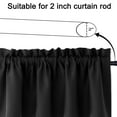 thumbnail image 5 of Tahtuvzn Home Decor Valance Curtain for Kitchen Black Out Window Curtains Living Dining Room 57x18inches, 5 of 6