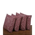 thumbnail image 2 of Home Soft Things Paisley Suede 4 Piece Throw Pillow Cover Set - Red - 20" x 20", 2 of 3
