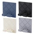 thumbnail image 1 of 12 piezas de gancho de almacenamiento de pared de diseño plegable para cocina y baño, soporte para enchufe de alimentación, adhesivo para colgar en la pared, como se muestra, 1 of 5