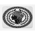 thumbnail image 1 of Toga Party Bath Mat, Roman Antique Beauty Muse Portrait Patrician Woman Old Fashion Aesthetic Icon, Non-Slip Plush Mat Bathroom Kitchen Laundry Room Decor, 29.5 X 17.5 Inches, Black White, Ambesonne, 1 of 2