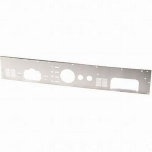 Kentrol  Brushed Silver Dash Panel with Radio Opening for 1977-86 Jeep CJ