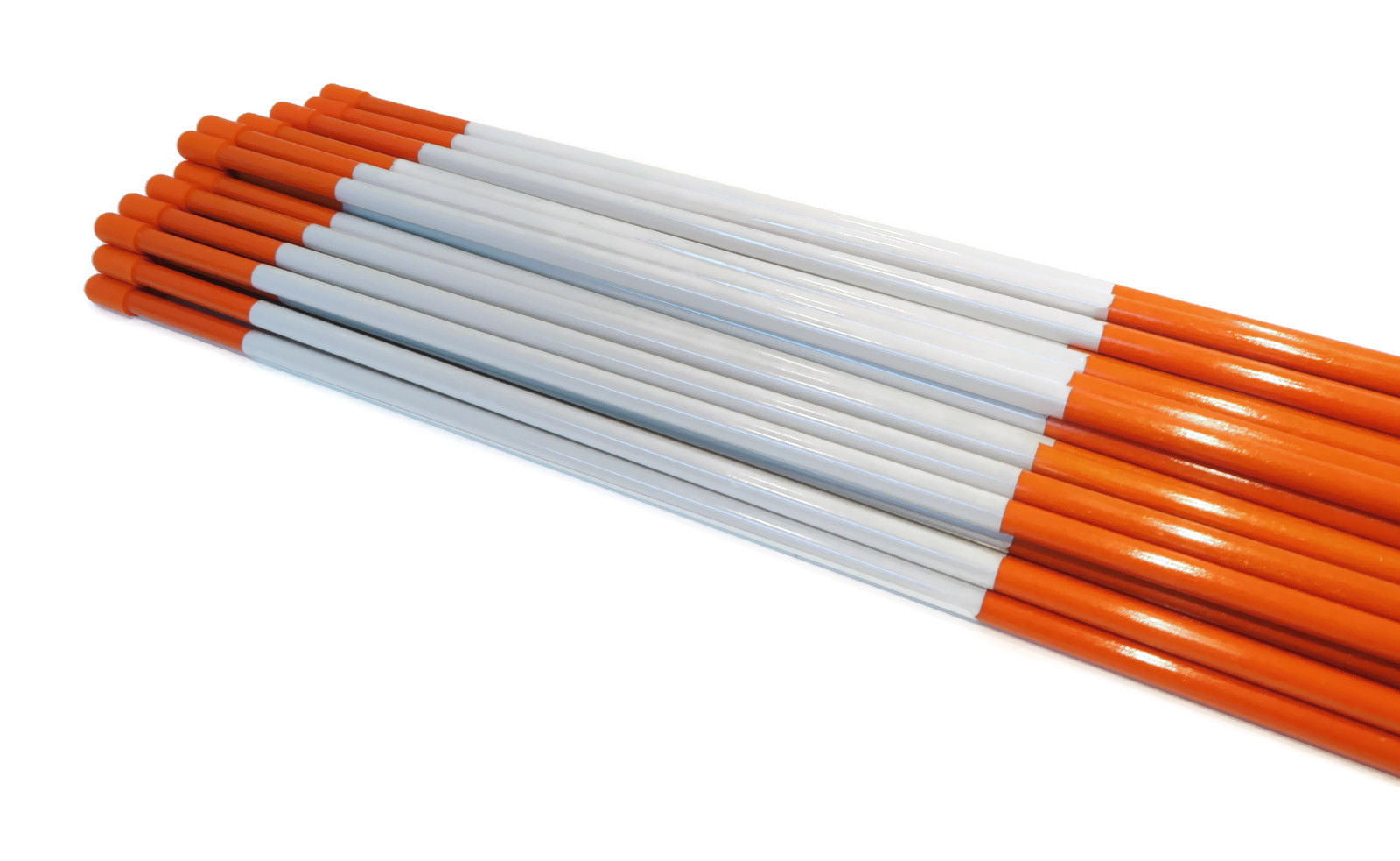 200 Pack 48" Long Hi Visibility Orange Driveway Markers Snow Plow Stakes Rods 