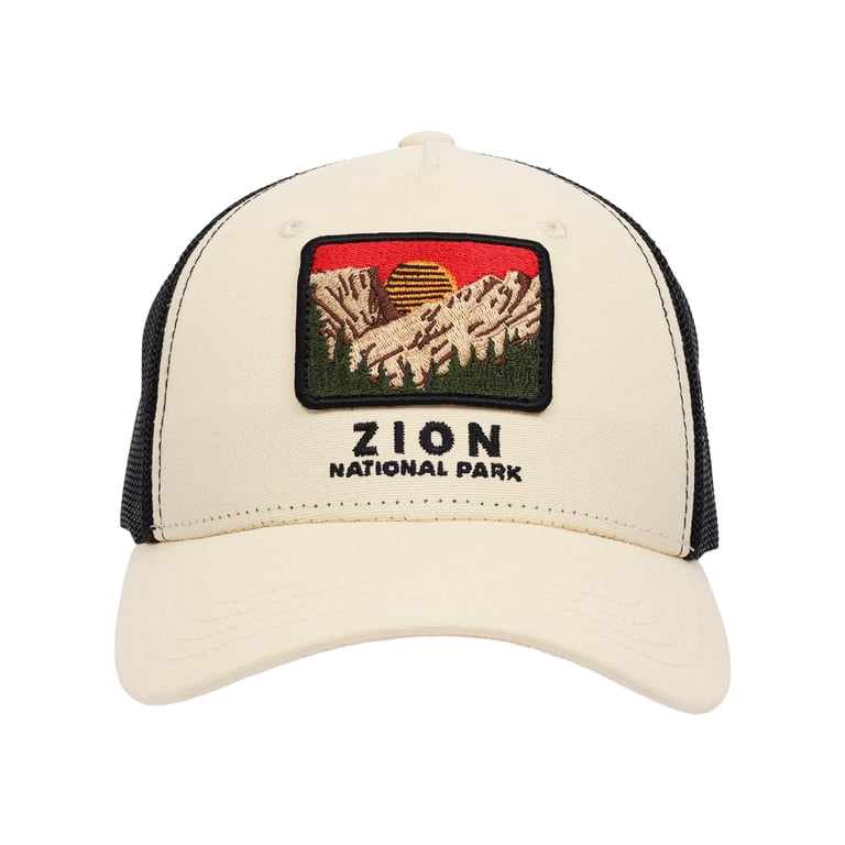 Licensed Zion National Park Boys' Embroidered Patch Trucker Hat photo 2