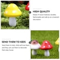 thumbnail image 6 of Masteelf Adorable Mini Mushroom Ornaments for Decoration Made of Composite Material Assorted Color 12pcs, 6 of 8