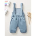 thumbnail image 3 of hirigin Infant Baby Girl Boy Jumpsuit, Solid Color Sleeveless Suspender Pants Toddler Kids Overalls with Pockets, 3 of 8