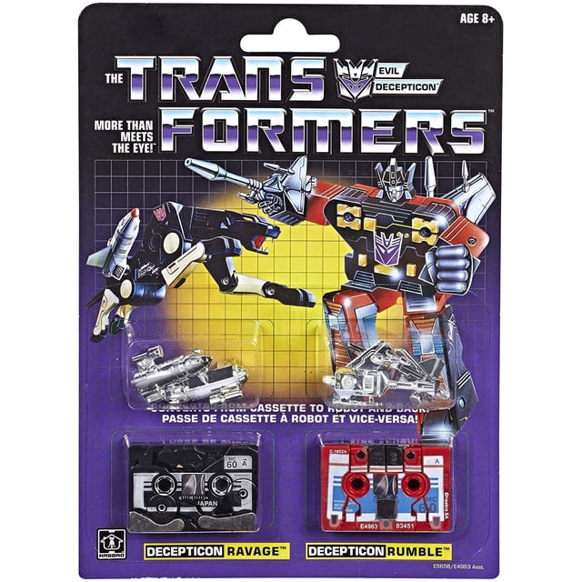 Casete de figuras coleccionables Transformers Vintage G1, paquete de 2