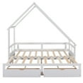 thumbnail image 5 of Extending Daybed Frame with Two Drawers, No Box Spring Needed, Space Saving Design, White, 5 of 7
