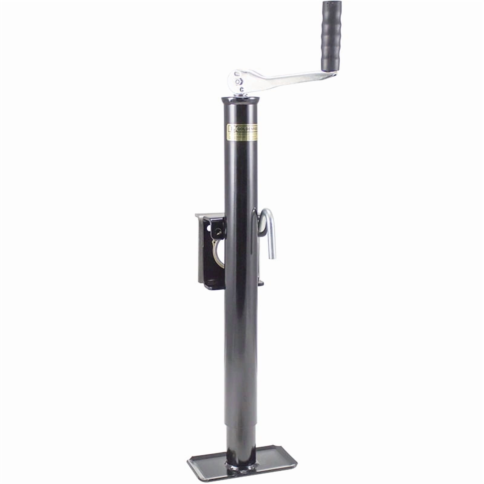 Bulldog 5000 Lb Lift Sidewind Swivel Square Tube Trailer Jack, 15