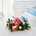 thumbnail image 4 of TIELUTT Easter Bunny Decoration Wooden Table Centerpiece Rabbit Easter Tabletop Spring Decoration Flute Ornament Special Christmas Ornament Ornament Packs Daughter Christmas Ornament Ornament Set wit, 4 of 8