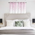 thumbnail image 3 of Pink Polka Dots Kitchen Curtains Window Panels, Vintage Abstract Art Watercolor Insulated Window Treatment Curtain, Grommet Curtains for Bedroom/Living Room/Bathroom, 2 Piece 42"Wx45"L, 3 of 8