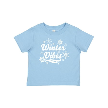 

Inktastic Winter Vibes with Snowflakes Gift Baby Boy or Baby Girl T-Shirt