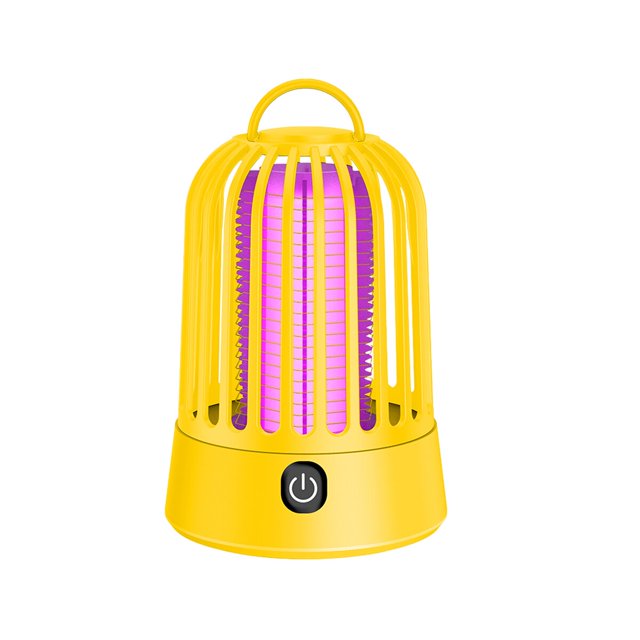 Lámpara antimosquitos silenciosa, trampa de choque eléctrico portátil, recargable por USB, LED, adecuada para dormitorio