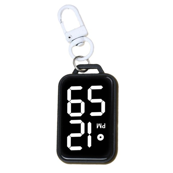 Compacts Digital Keychain Watch For Students Electronic Pocket Clock Timekeeping Accessories