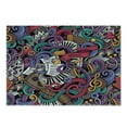 thumbnail image 1 of Hipster Cutting Board, Music Themed Hand Drawn Abstract Instruments Microphone Drums Keyboard Stradivarius, Decorative Tempered Glass Cutting and Serving Board, Small Size, Multicolor, by Ambesonne, 1 of 1