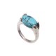 thumbnail image 1 of Joyería Oval Turquesa Sunnimix Tono plateado Anillos, 1 of 6