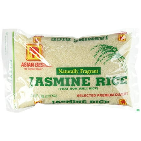 Asian Best Jasmine Rice 5 Pound (Best Banana Leaf Rice)
