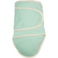 thumbnail image 1 of Green With Beige Trim Baby Swaddle Blanket, 1 of 1