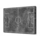 thumbnail image 1 of Póster de lienzo con fondo de pizarra de campo de fútbol, decoración de dormitorio, paisaje deportivo, decoración de oficina, regalo, estilo marco, 12 x 18 pulgadas (30 x 45 cm), 1 of 8
