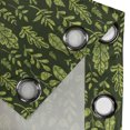 thumbnail image 4 of Ambesonne Sage Grommet Curtain, Patterned Green Leaves, 50" x 120", Apple Green Dark Green, 4 of 6