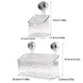 thumbnail image 2 of Billuyoard Soporte de almacenamiento de pared para baño, fácil de instalar, No requiere perforación, estantes de baño autoadhesivos Almacenamiento y organización del hogar, 2 of 6