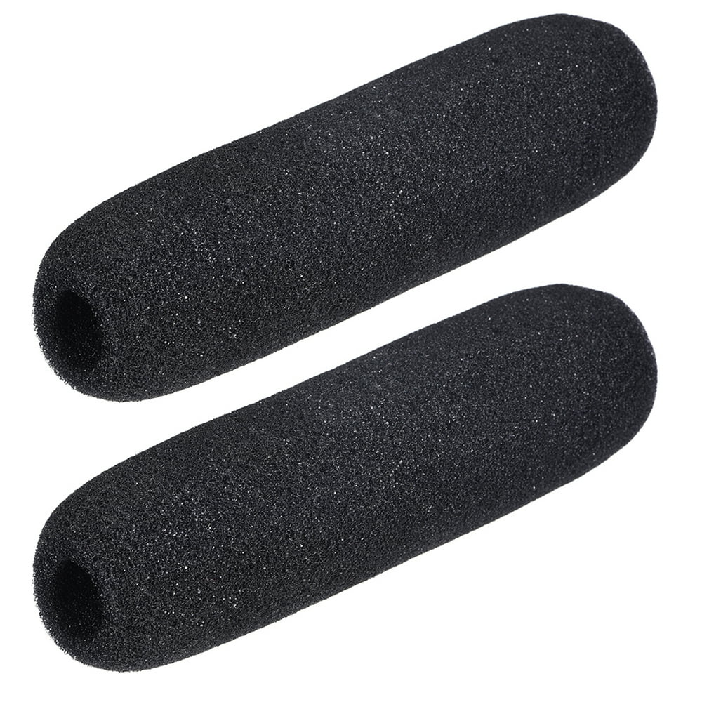 Uxcell 146mm Long Black Mic Cover Headset Windscreen Foam 2 Pack