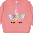 thumbnail image 3 of Inktastic Unicorn Face Toddler Sweatshirt, 3 of 4