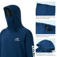 thumbnail image 3 of BASSDASH Men’s Fishing Fleece Hoodie with Neck Gaiter Water Resistant Performance Hunting Sweatshirt FS18M, 3 of 8