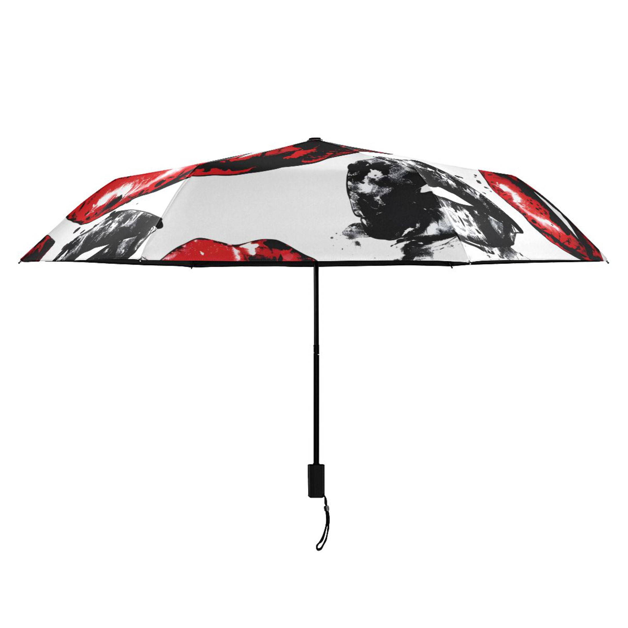Erogenous Lip Compact Sun Umbrella Windproof Travel Umbrellas for Rain Strong Portable UV Protection
