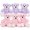 6Pcs-3Pink,3Purple, variant on Muiteiur Bulk Teddy Bear 15 Packs Small Teddy Bear Stuffed Animals for Baby Shower