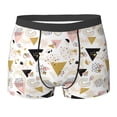 thumbnail image 6 of Mens Underwear Boxer Briefs - Geometric triangle Comfort Breathable men's boxer briefs with Flex Waistband, 6 of 7