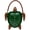 green, variant on Women's 3D Turtle Novelty Handbag, PU Leather Embossed Crossbody Shoulder Bag, 12.99*11.42*2.76inch