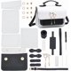 thumbnail image 1 of Kit para hacer un bolso bandolera de piel sintética, hecho a mano, con todos los materiales, para manualidades de piel, accesorios para hacer bolsos, regalo artesanal, 19 x 6 x 15 cm, color negro., 1 of 6