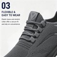 thumbnail image 5 of CHICVOMEY Comfortable Sneakers for Men Lightweight Mesh Running Shoes Stylish Cushioned Walking Shoes Suitable for Hiking Travel and Daily Wear, 5 of 8