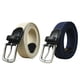 thumbnail image 1 of Cinturón elástico trenzado de 2 piezas para hombres y mujeres, cinturón tejido multicolor, cinturón elástico de lona, 1 of 5