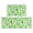 Cow and Spot Green Pattern, variant on Cow and Face White Pattern Anti Fatigue Kitchen Rugs Set Of 2, Non Slip Washable Decorative Floor Mats for Kitchen Sink Laundry, 17"x30" and 17"x47"