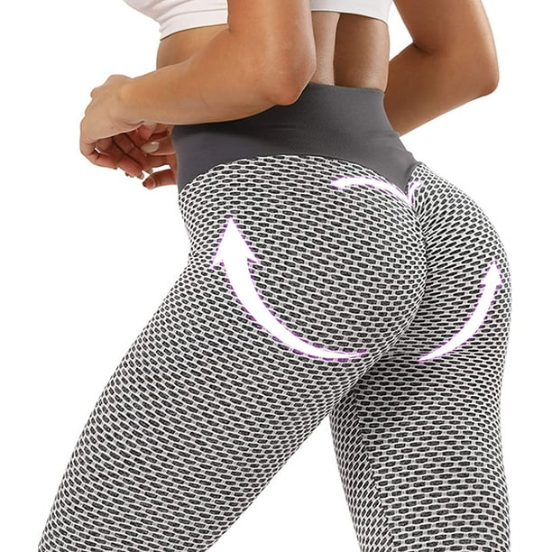 TikTok Leggings Yoga Pants High Waisted Tummy Control Non See-Through Booty  Bubble Hip Lifting Workout Running Tights